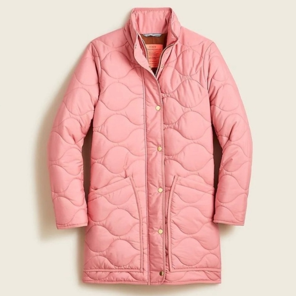 J. Crew Petite Quilted Cocoon Puffer Coat Sz. XSP - Picture 5 of 6